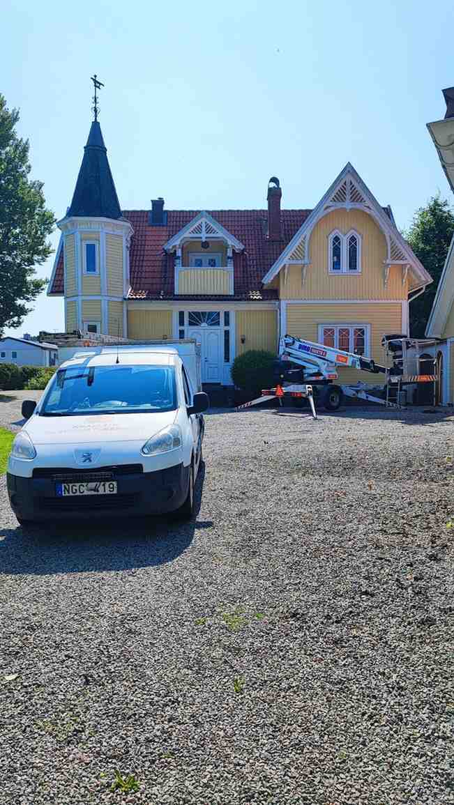 Fasad tvätt i Dalum